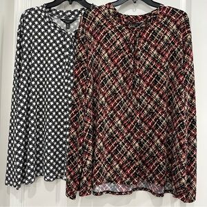 3X Investments Women's top long sleeve blouse 2 piece  bundle